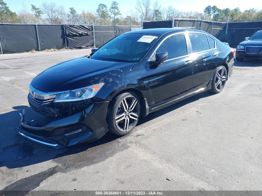 2016 HONDA ACCORD SPORT - 1HGCR2F63GA054358