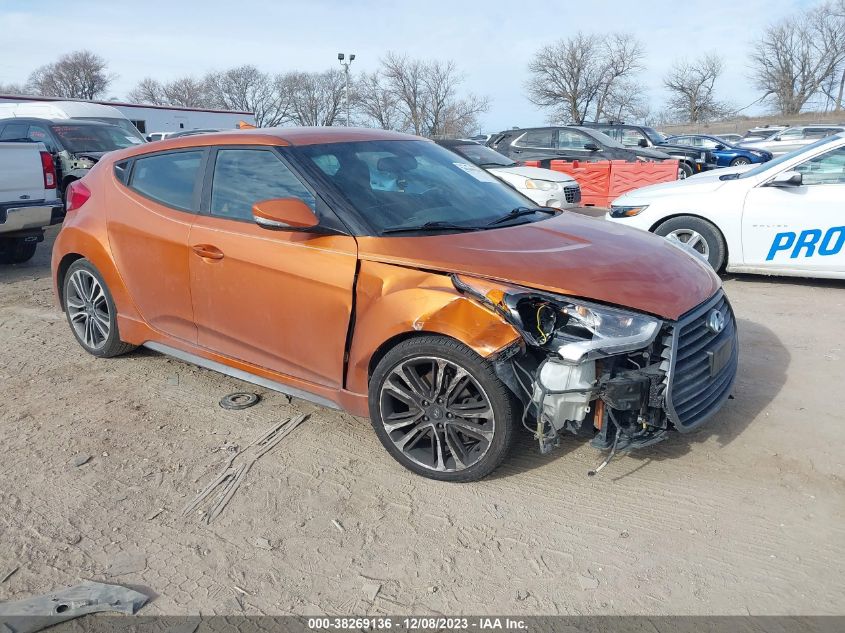 2016 HYUNDAI VELOSTER TURBO - KMHTC6AE2GU291634