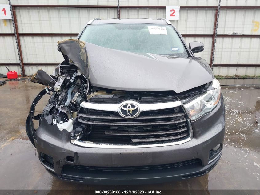 2015 TOYOTA HIGHLANDER XLE V6 - 5TDKKRFH7FS090371