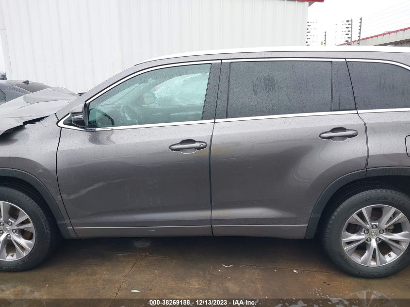 2015 TOYOTA HIGHLANDER XLE V6 - 5TDKKRFH7FS090371