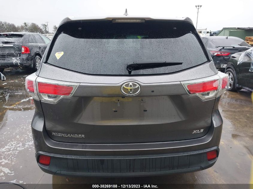 2015 TOYOTA HIGHLANDER XLE V6 - 5TDKKRFH7FS090371