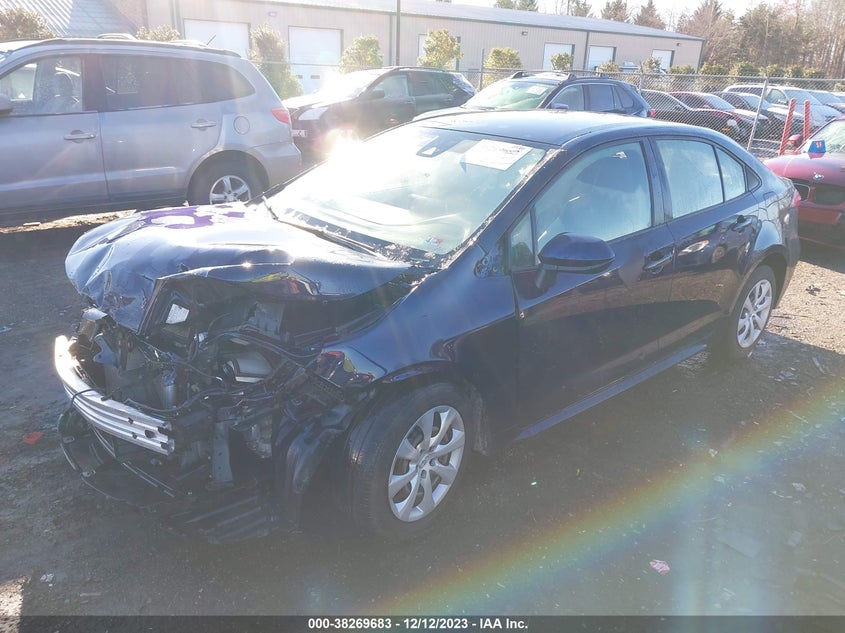 VIN JTDEPMAE4MJ172583 2021 TOYOTA COROLLA LE