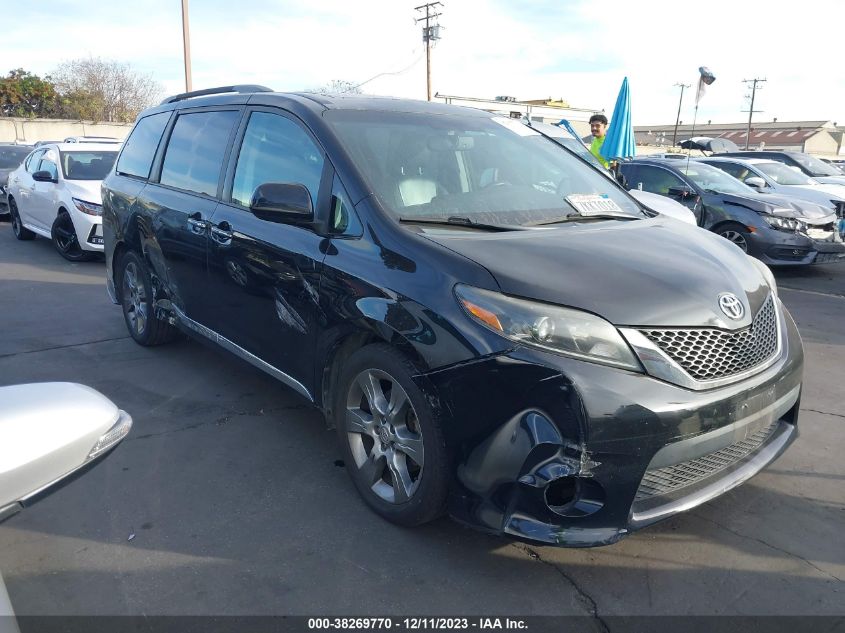 2015 TOYOTA SIENNA SE PREMIUM 8 PASSENGER - 5TDXK3DC6FS550324