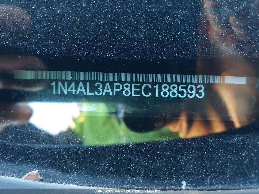 2014 NISSAN ALTIMA 2.5/S/SV/SL - 1N4AL3AP8EC188593