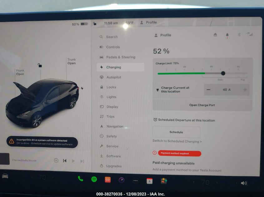 2023 TESLA MODEL Y - 7SAYGDEE0PE748420