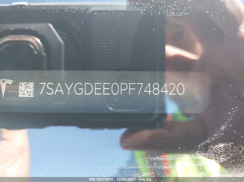 2023 TESLA MODEL Y - 7SAYGDEE0PE748420