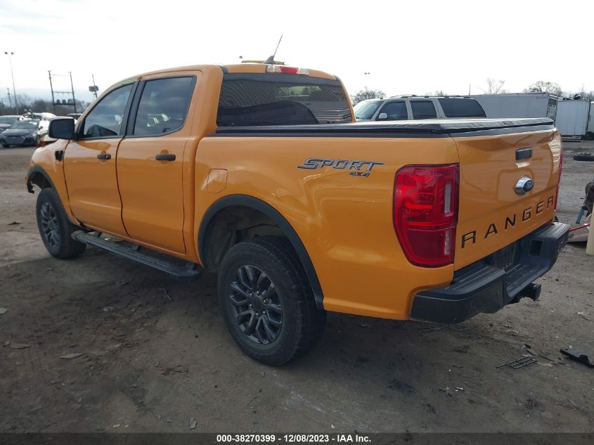 VIN 1FTER4FH7MLD87067 2021 FORD RANGER XLT