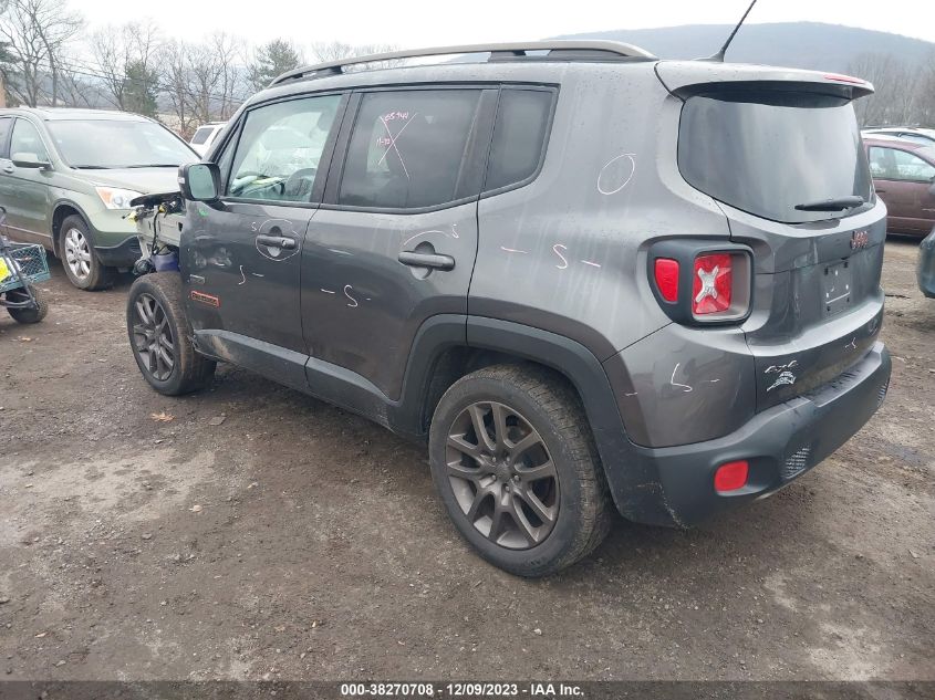 2016 JEEP RENEGADE LATITUDE - ZACCJBBT9GPC56593