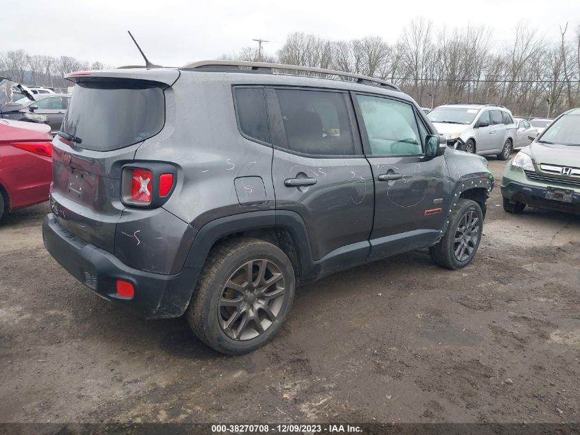 2016 JEEP RENEGADE LATITUDE - ZACCJBBT9GPC56593