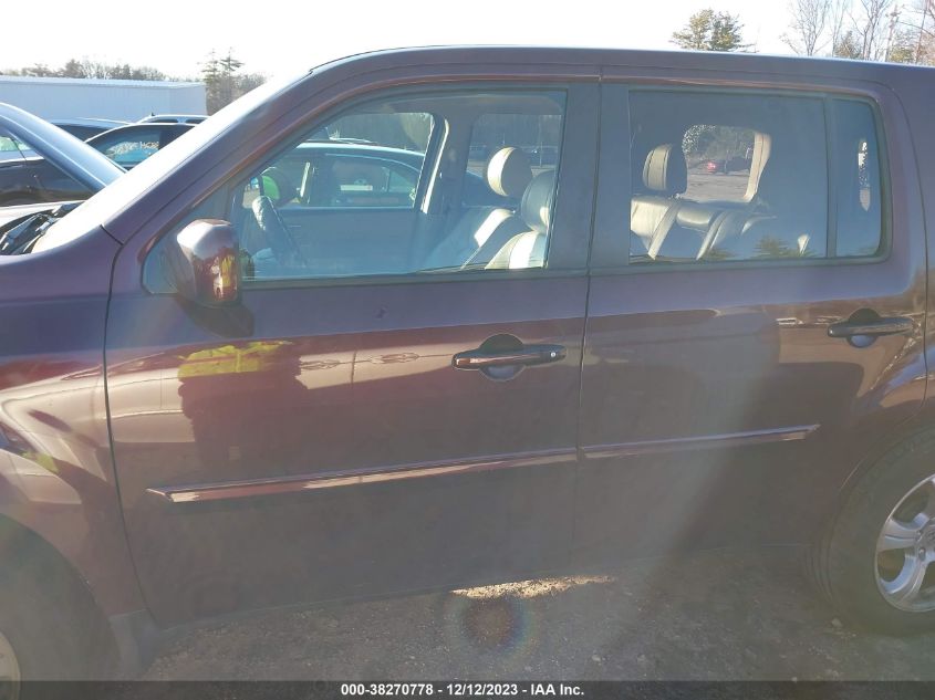 2013 HONDA PILOT EXL - 5FNYF4H50DB033628