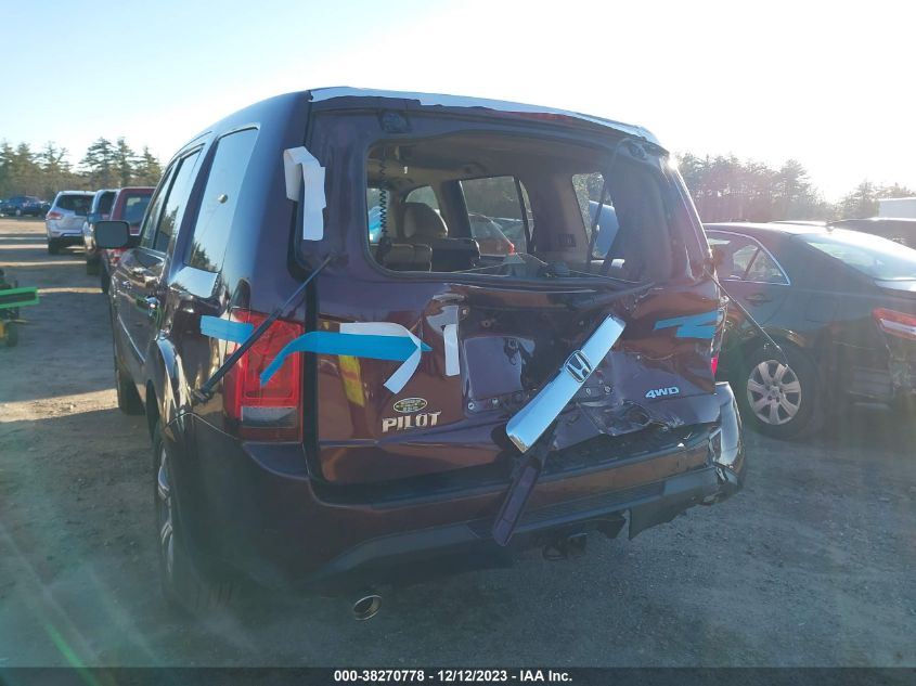 2013 HONDA PILOT EXL - 5FNYF4H50DB033628