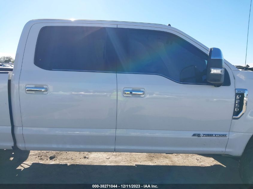 2019 FORD SUPER DUTY F-250 SRW PLATINUM - 1FT7W2BT0KED25883