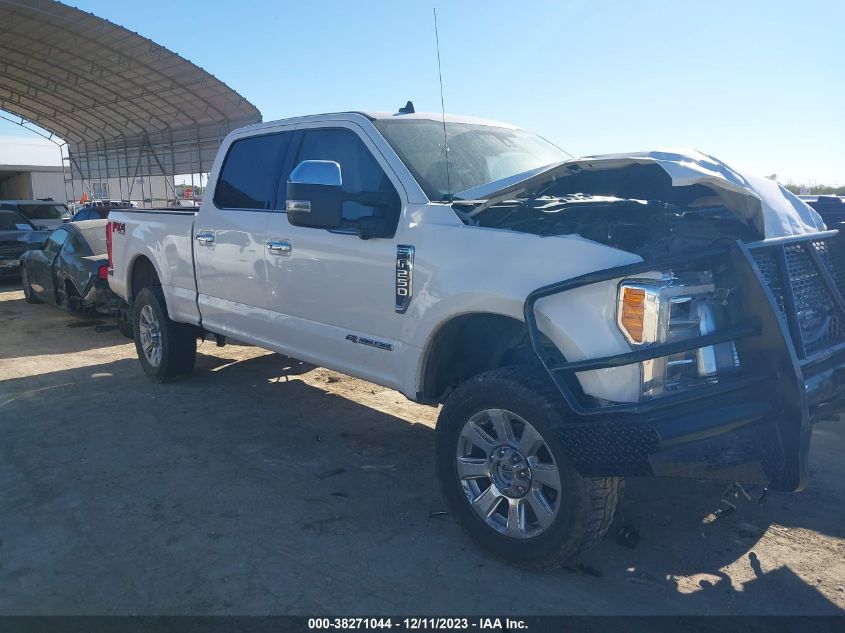 2019 FORD SUPER DUTY F-250 SRW PLATINUM - 1FT7W2BT0KED25883