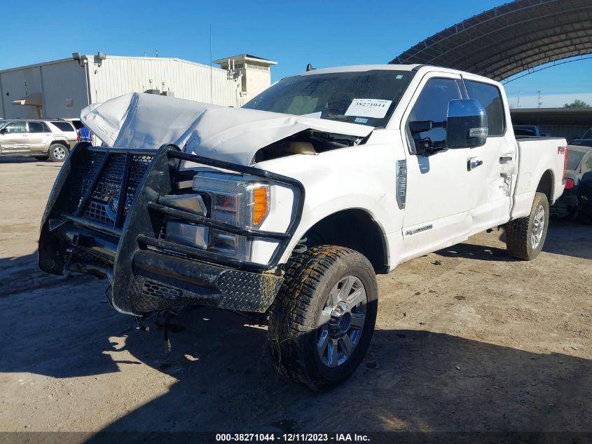 2019 FORD SUPER DUTY F-250 SRW PLATINUM - 1FT7W2BT0KED25883