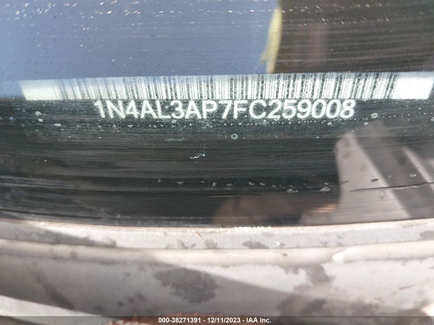 1N4AL3AP7FC259008 | 2015 NISSAN ALTIMA