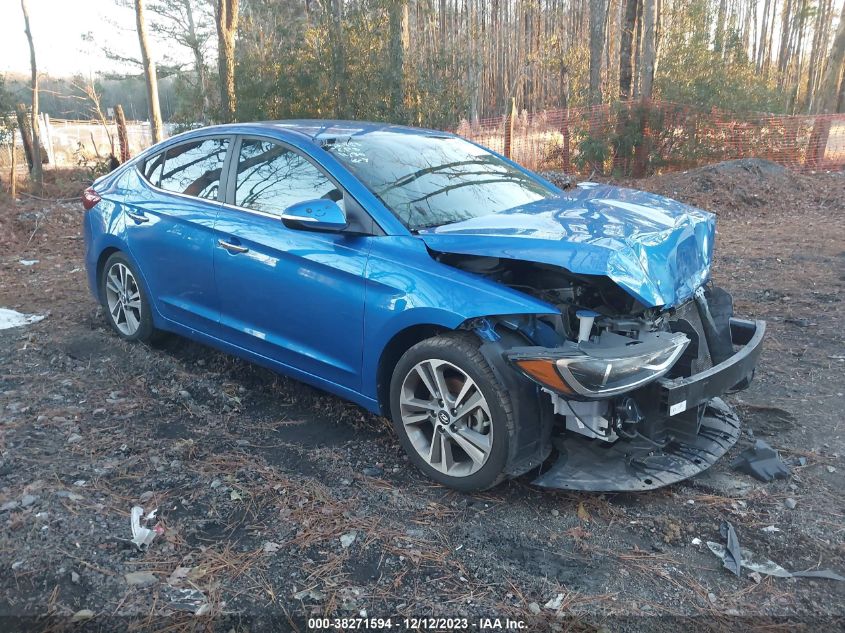 2017 HYUNDAI ELANTRA LIMITED - 5NPD84LF9HH086103