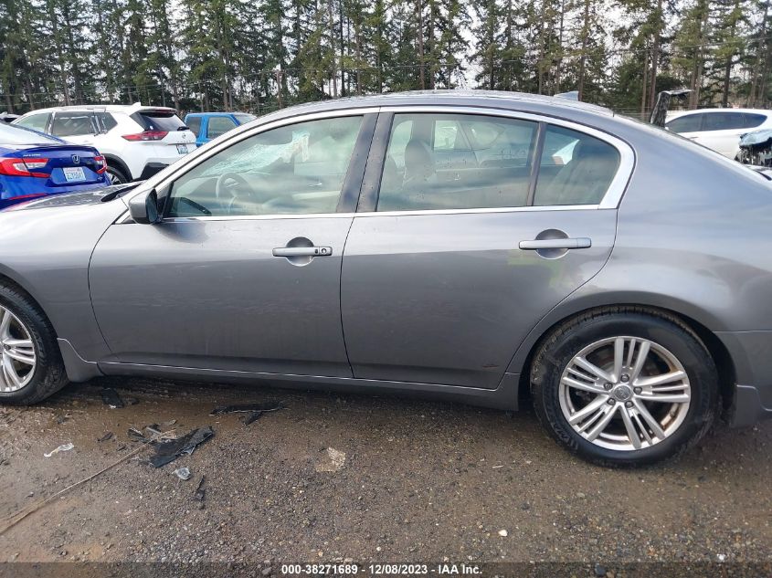 2013 INFINITI G37X - JN1CV6AR6DM358770