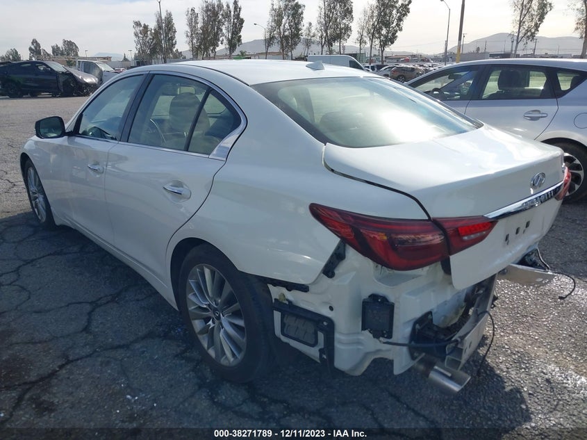 VIN JN1EV7BP5MM705601 2021 INFINITI Q50 3.0T LUXE