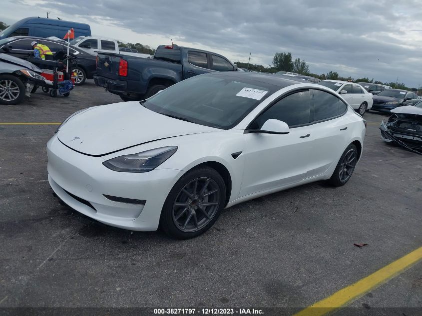 2022 TESLA MODEL 3 REAR-WHEEL DRIVE - 5YJ3E1EA9NF240873