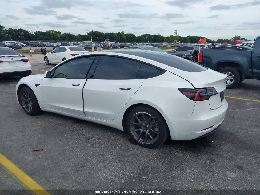 2022 TESLA MODEL 3 REAR-WHEEL DRIVE - 5YJ3E1EA9NF240873