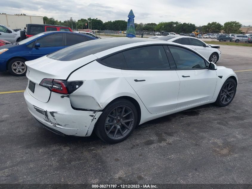 2022 TESLA MODEL 3 REAR-WHEEL DRIVE - 5YJ3E1EA9NF240873