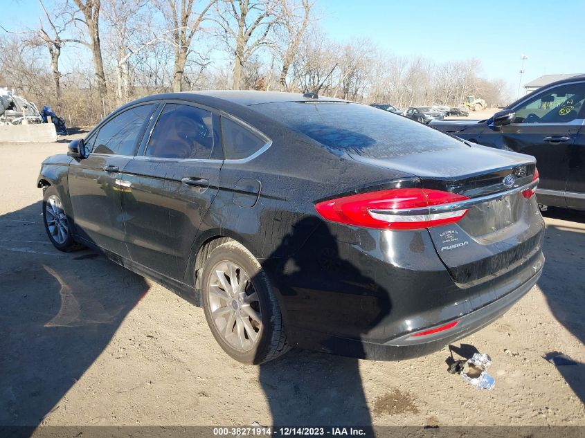 2017 FORD FUSION SE - 3FA6P0H77HR395108