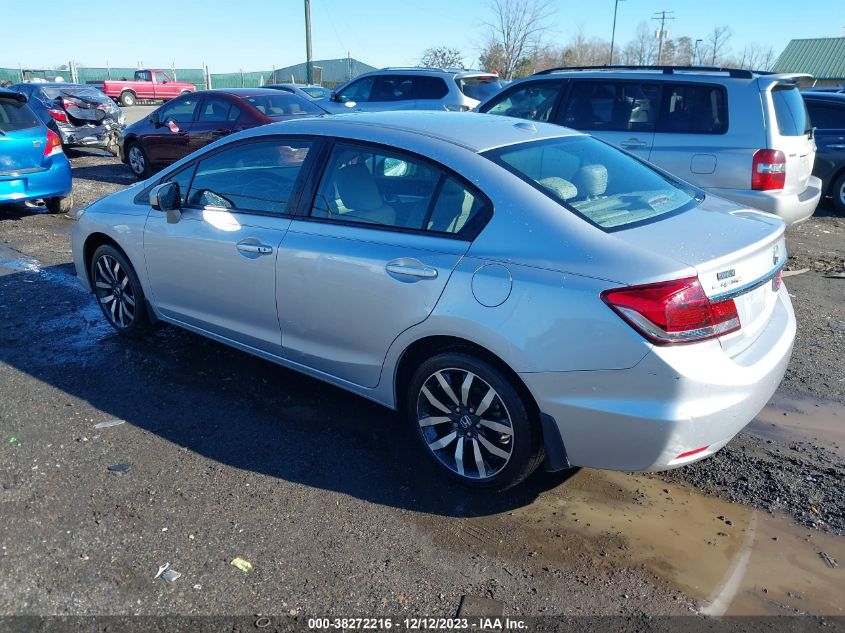 2015 HONDA CIVIC EXL - 2HGFB2F91FH501345