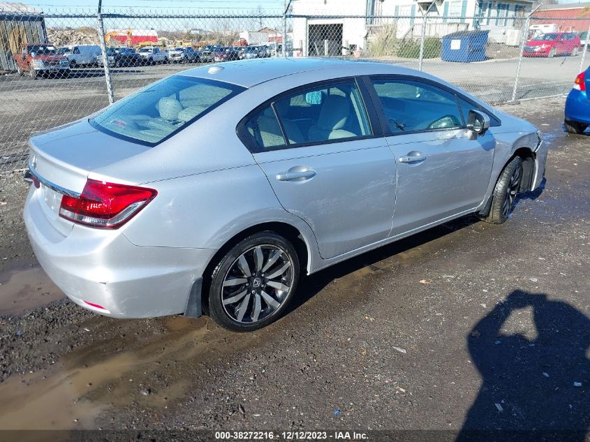 2015 HONDA CIVIC EXL - 2HGFB2F91FH501345
