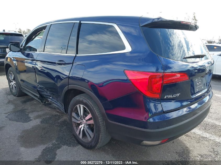 VIN 5FNYF5H50HB024892 2017 HONDA PILOT EX-L