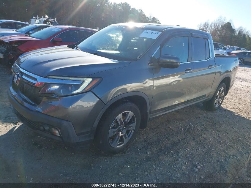 2017 HONDA RIDGELINE RTL-T - 5FPYK2F65HB007275