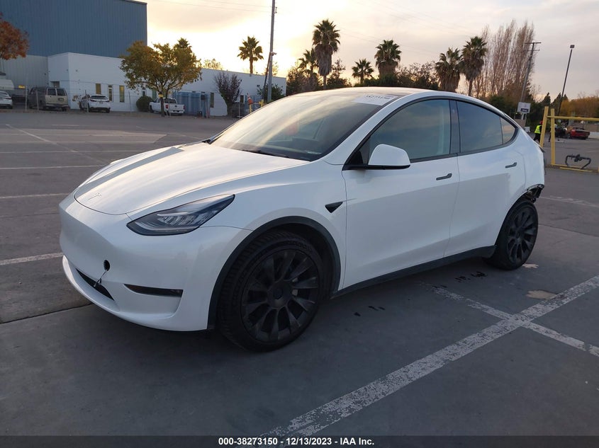 VIN 7SAYGDEE9NF341239 2022 TESLA MODEL Y LONG RANGE DUAL MOTOR ALL-WHEEL DRIVE