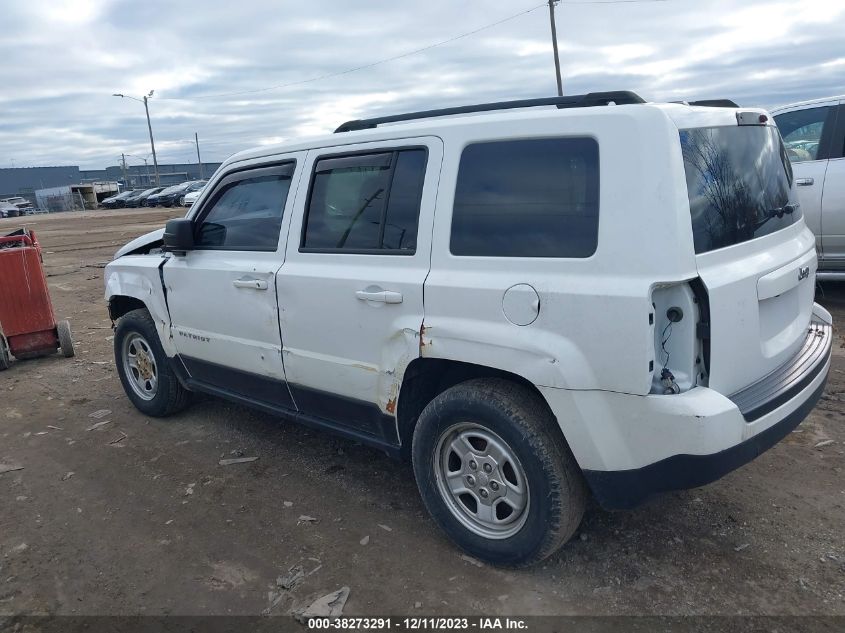 2016 JEEP PATRIOT SPORT - 1C4NJPBA8GD744188