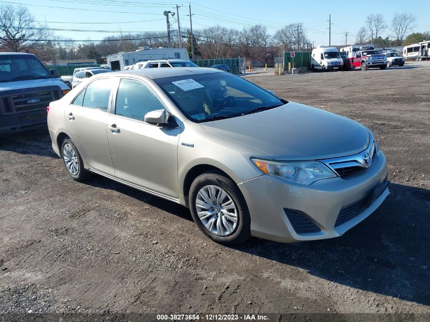 2014 TOYOTA CAMRY HYBRID LE - 4T1BD1FK1EU105329