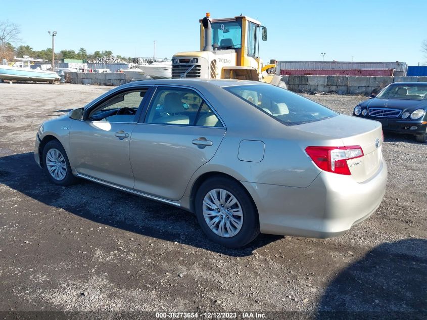 2014 TOYOTA CAMRY HYBRID LE - 4T1BD1FK1EU105329