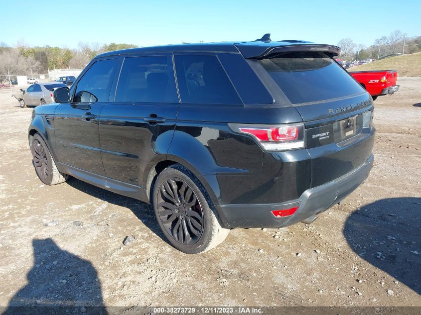 2016 LAND ROVER RANGE ROVER SPORT 3.0L V6 SUPERCHARGED HSE - SALWR2PF8GA660113