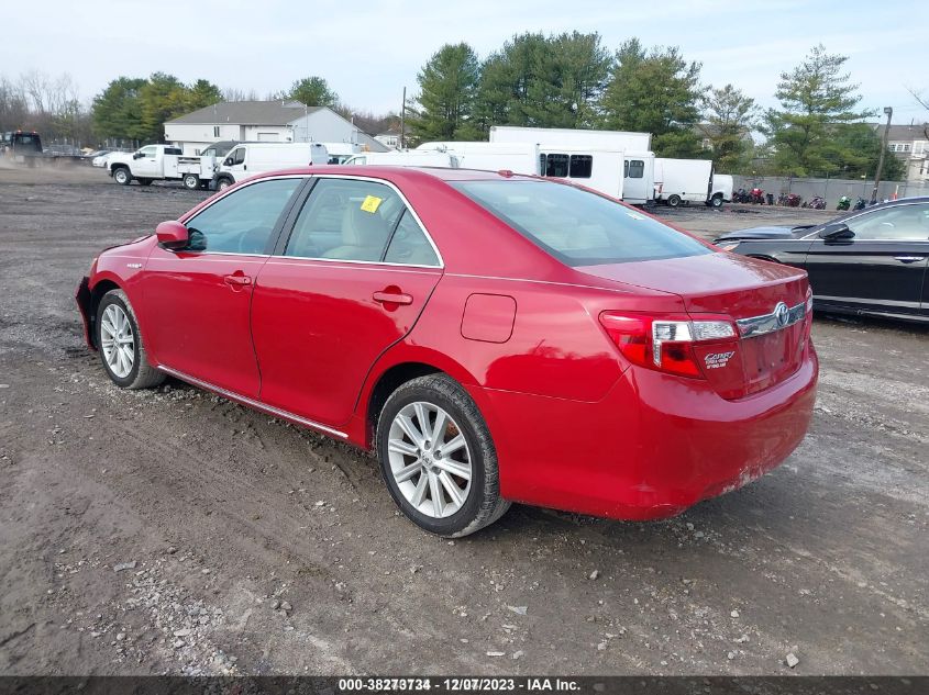 2013 TOYOTA CAMRY HYBRID XLE - 4T1BD1FK9DU096474