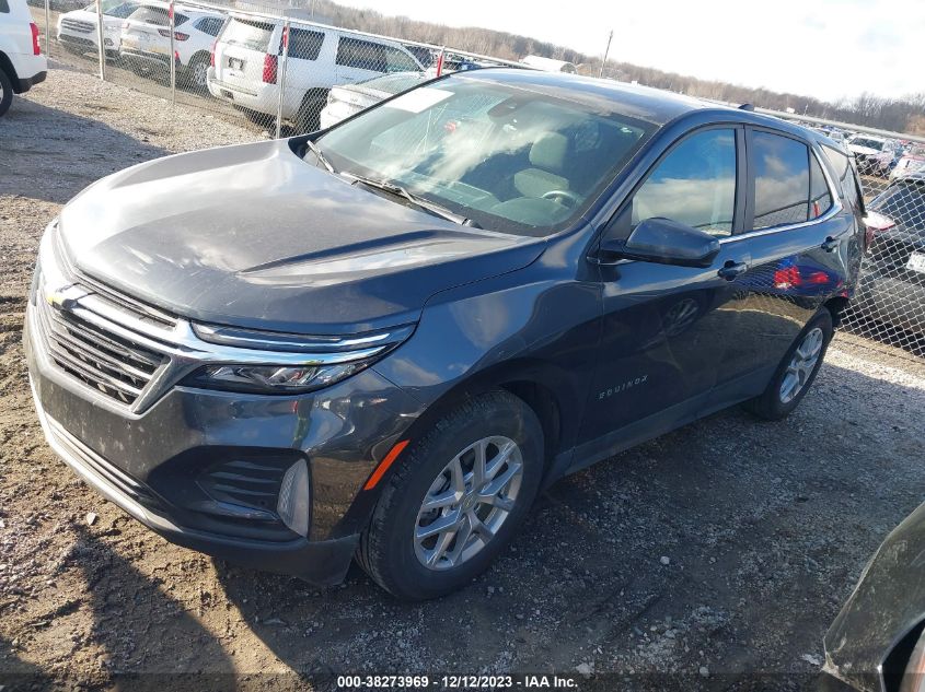 2022 CHEVROLET EQUINOX FWD LT - 3GNAXKEV3NS229134