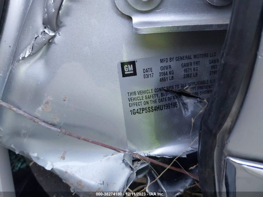 2017 BUICK LACROSSE ESSENCE - 1G4ZP5SS4HU199195