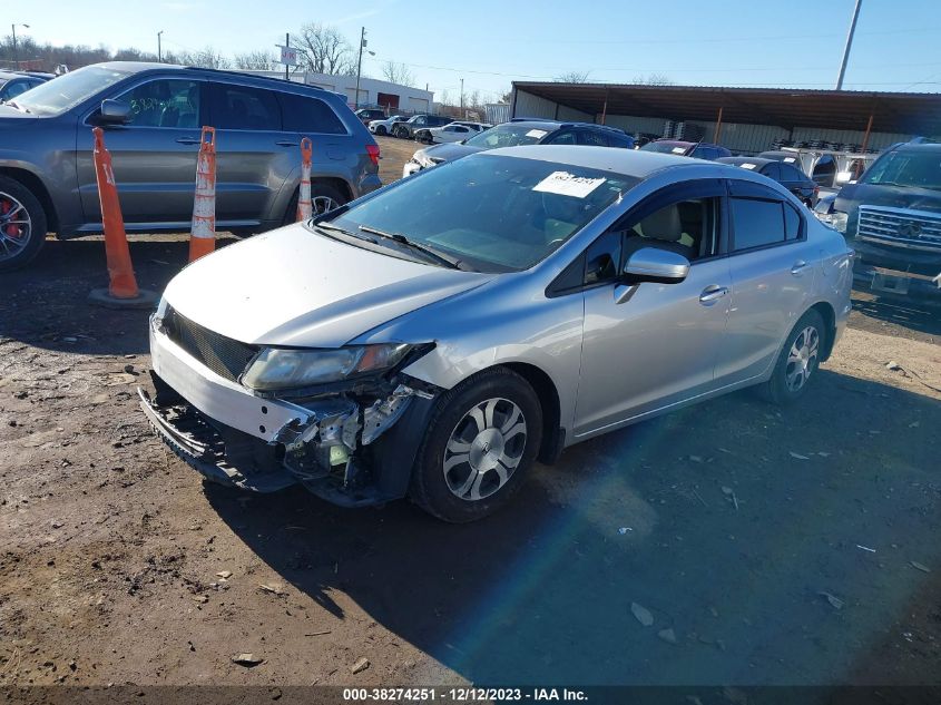 2014 HONDA CIVIC HYBRID - 19XFB4F2XEE201195