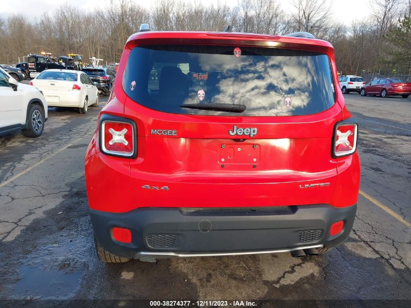 2016 JEEP RENEGADE LIMITED - ZACCJBDT5GPD11180