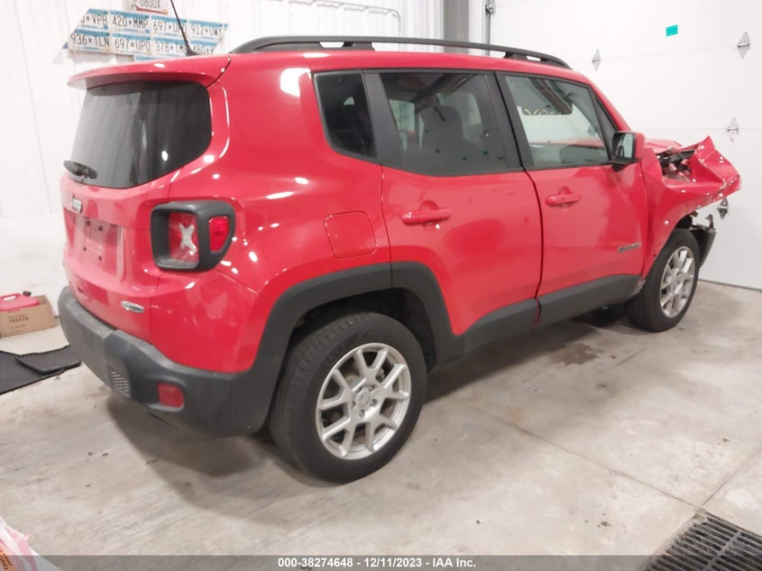 VIN ZACNJBBB0KPK73995 2019 JEEP RENEGADE LATITUDE