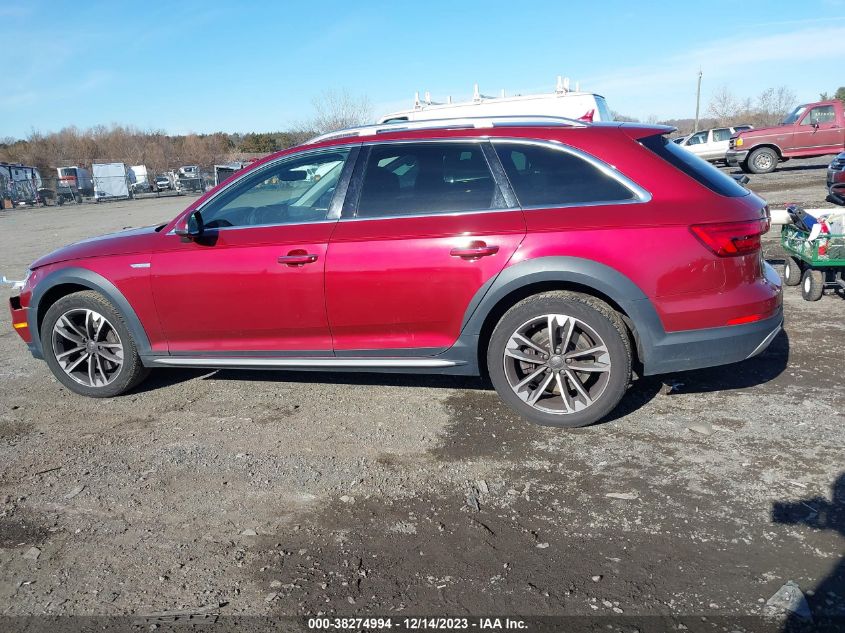 2017 AUDI A4 ALLROAD 2.0T PREMIUM WA18NAF42HA162989