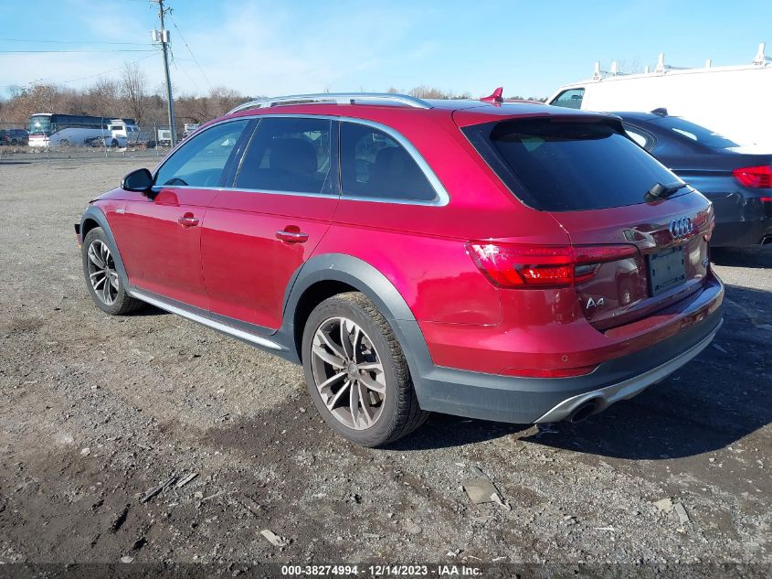 2017 AUDI A4 ALLROAD 2.0T PREMIUM WA18NAF42HA162989