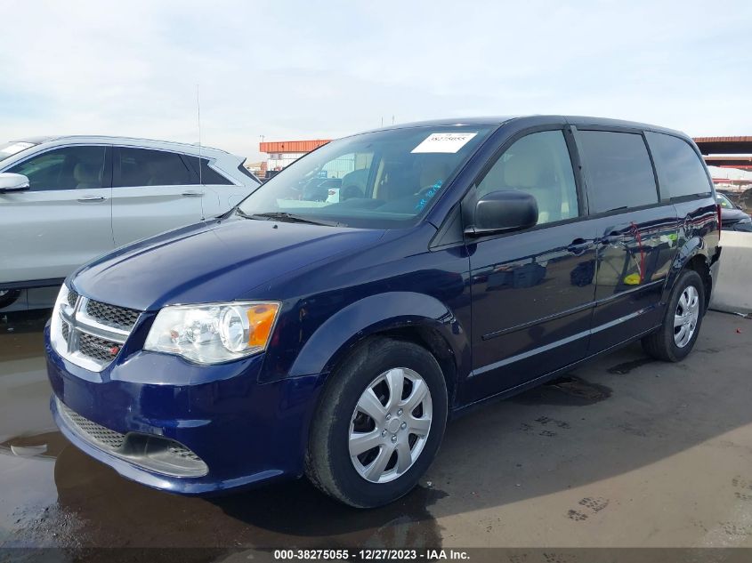 2014 DODGE GRAND CARAVAN AVP/SE - 2C4RDGBGXER354524