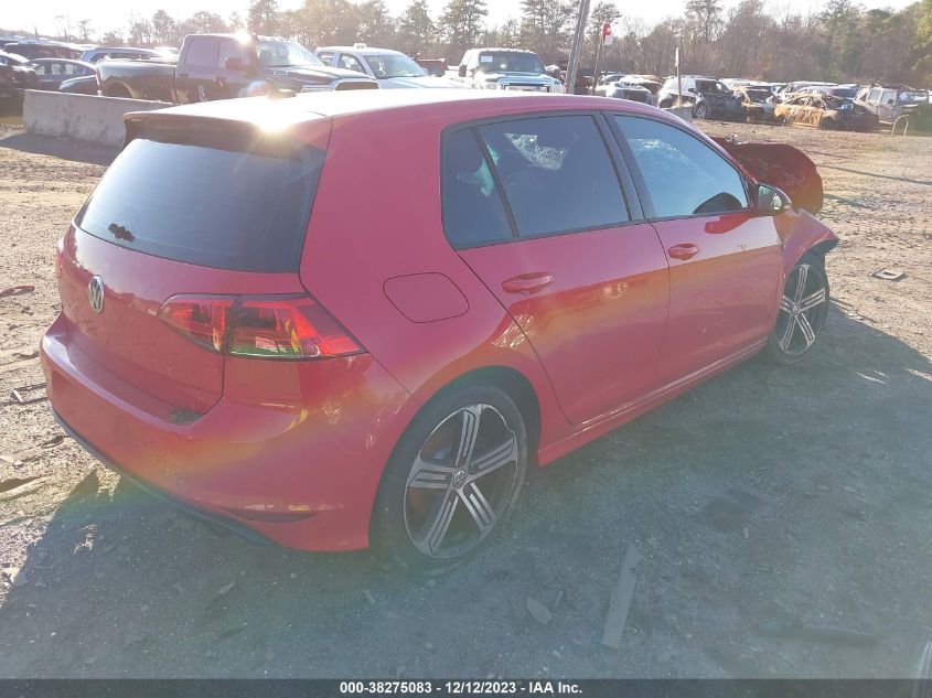 2016 VOLKSWAGEN GOLF R - WVWUF7AU0GW062905