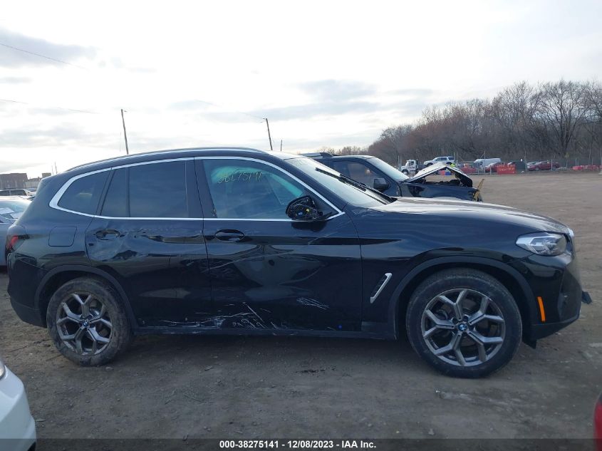 2022 BMW X3 XDRIVE30I - 5UX53DP02N9N37142