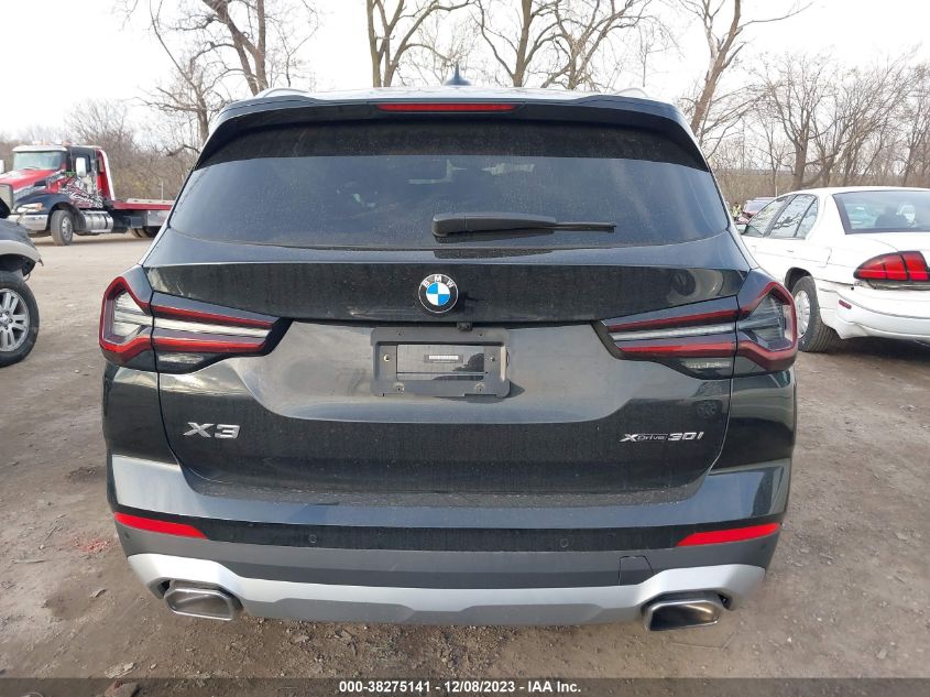 2022 BMW X3 XDRIVE30I - 5UX53DP02N9N37142