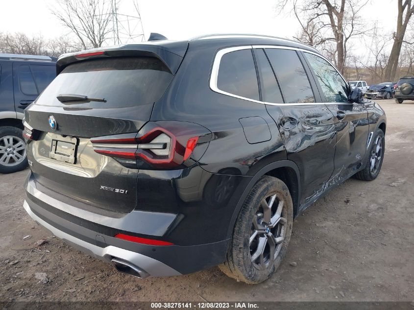 2022 BMW X3 XDRIVE30I - 5UX53DP02N9N37142