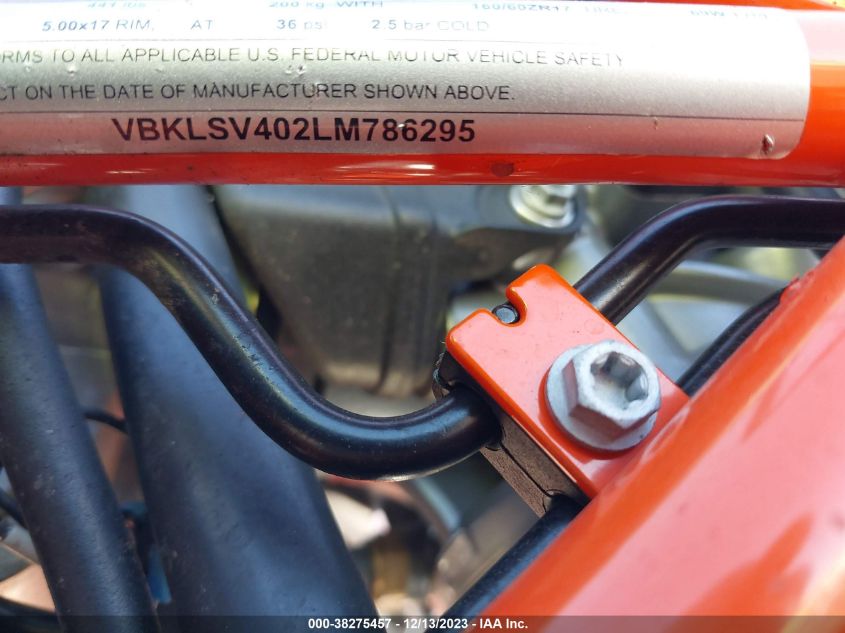2020 KTM 690 SMC R VBKLSV402LM786295