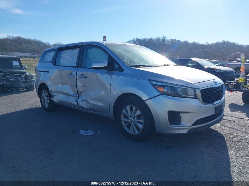 2017 KIA SEDONA L - KNDMA5C12H6258917